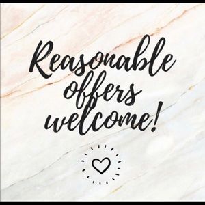 Reasonable offers welcome!